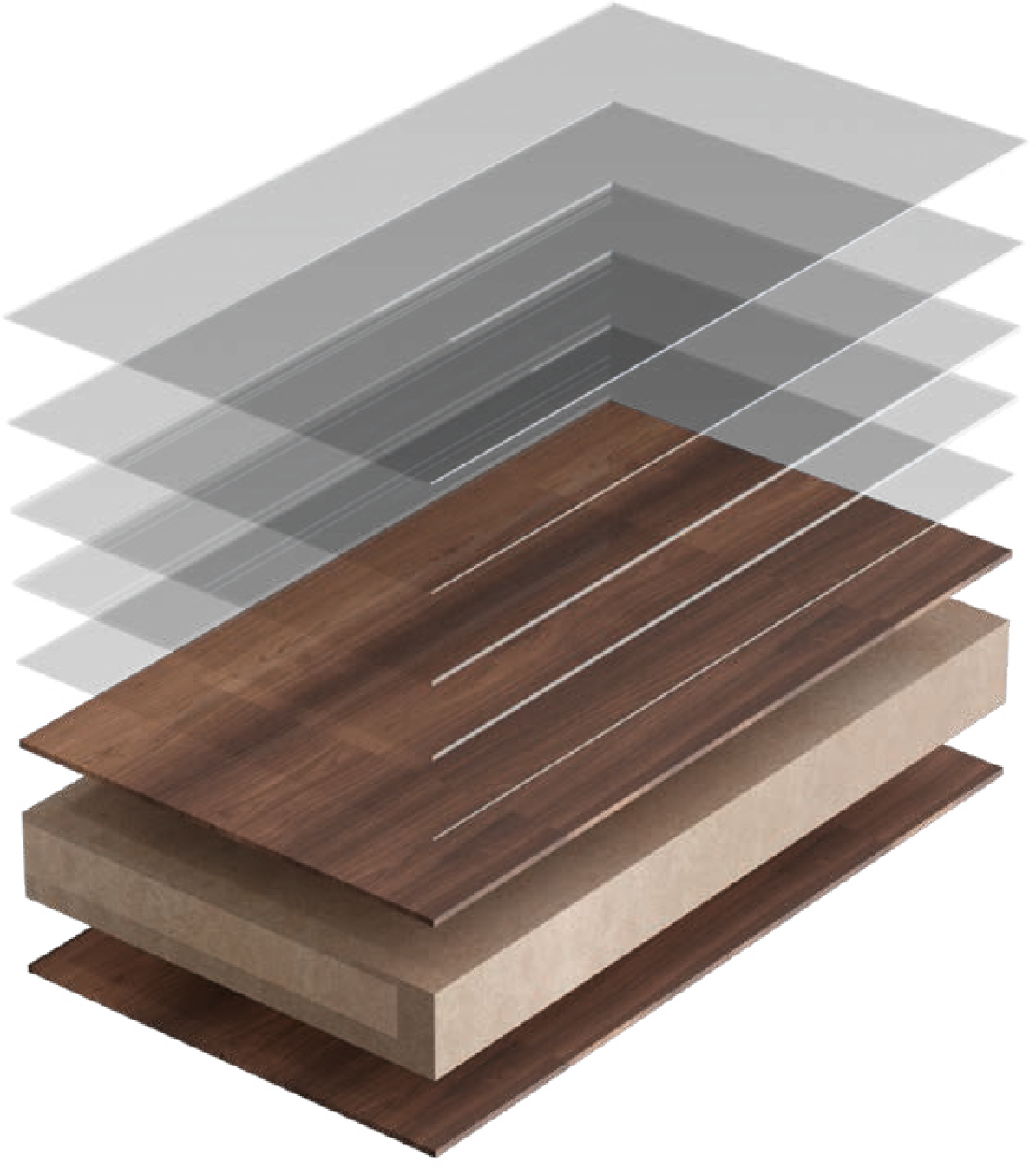 Matt And Gloss Finished Lacquered MDF